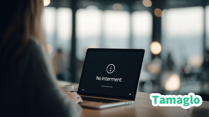 Windows11 24H2のネットワーク不具合に困惑するユーザーと“インターネットなし”表示のラップトップ