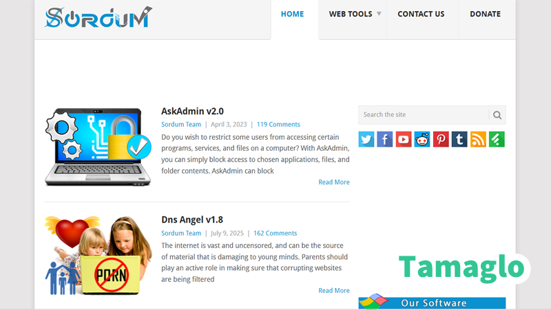 Folder Painterへアクセスした公式ページの画像