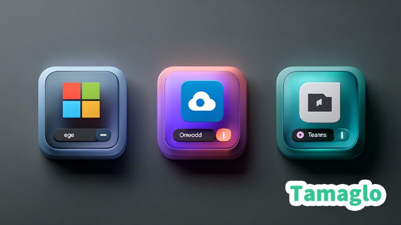 Microsoft EdgeやOneDriveのスタートアップ設定を調整しているイメージ