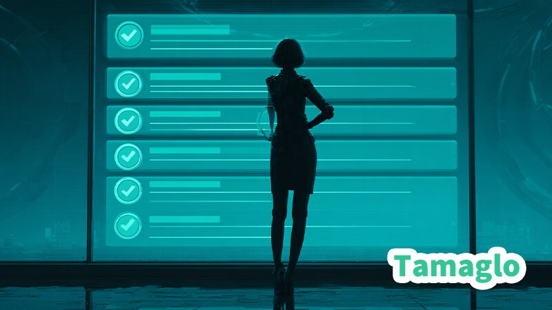 UACの動作緩和とアプリ許可リストを連想する盾・ギア・チェックリストのビジュアル