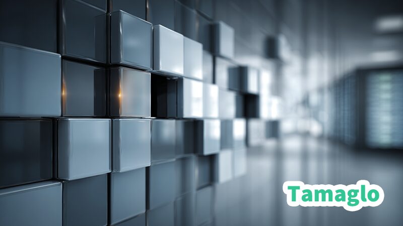 管理ダッシュボードのタイル(モジュール)がグリッドに戻る様子を示す管理UI風イラスト